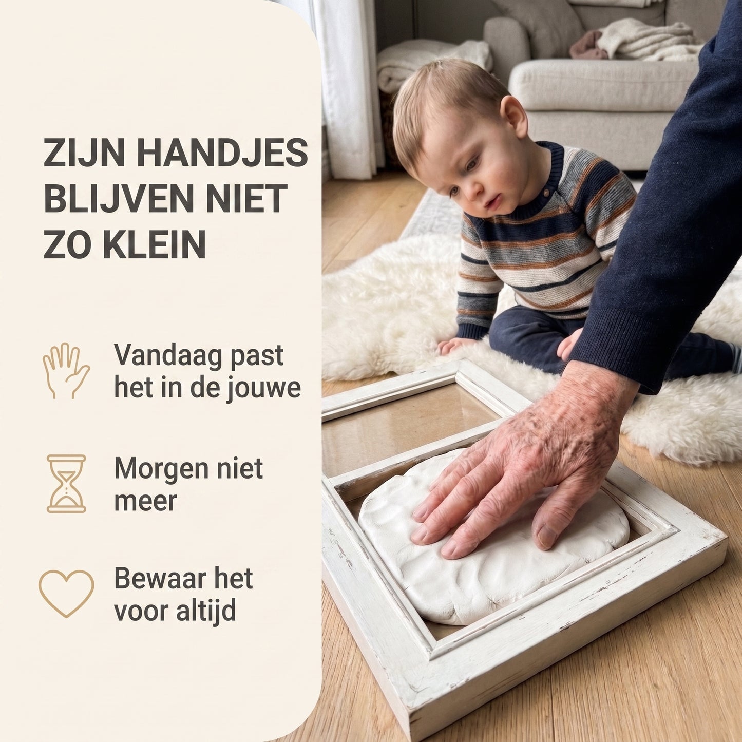 Keepsy™ Klei Handafdruk Set