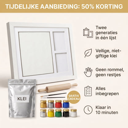 Keepsy™ Klei Handafdruk Set