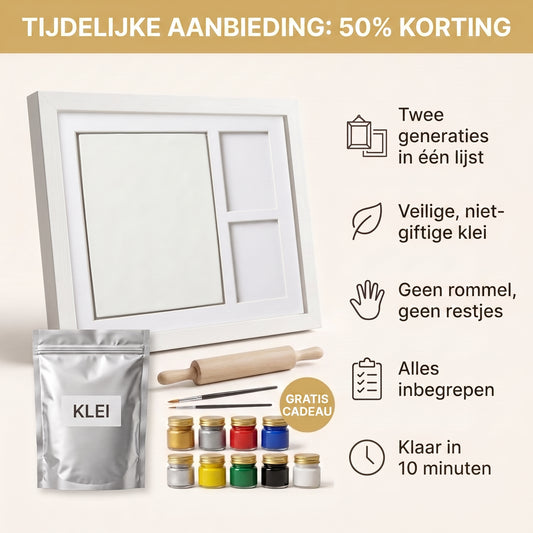 Keepsy™ Klei Handafdruk Set