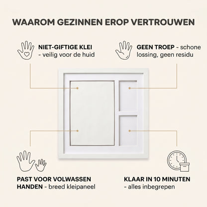 Keepsy™ Klei Handafdruk Set